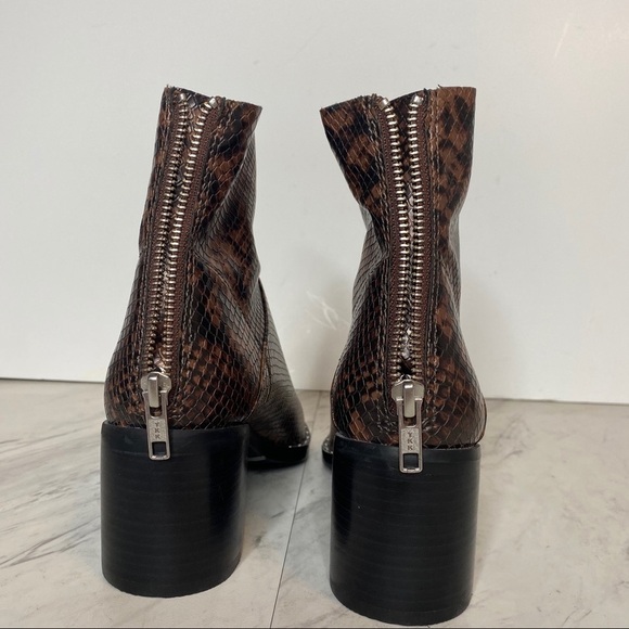 New! Treasure and Bond Farrah Studded Snakeskin Faux Leather Bootie 5 1/2 - Picture 4 of 16